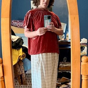 Trovata Coral and Red Blouse